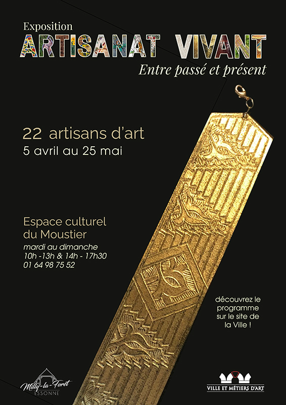 Affiche Exposition Artisanat vivant, entre passé et présent